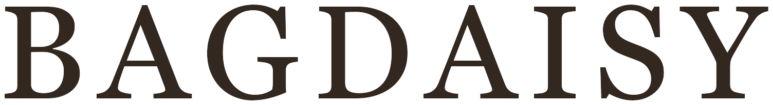 BAGDaisy wordmark in deep brown on transparent background